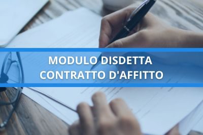 modulo disdetta contratto affitto