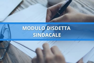 modulo disdetta sindacale