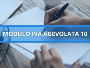 Modulo IVA Agevolata 10% - Scarica Gratis PDF