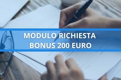 modulo richiesta bonus 200 euro