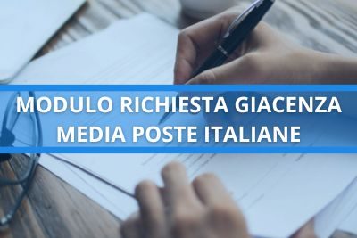 modulo richiesta giacenza media poste italiane