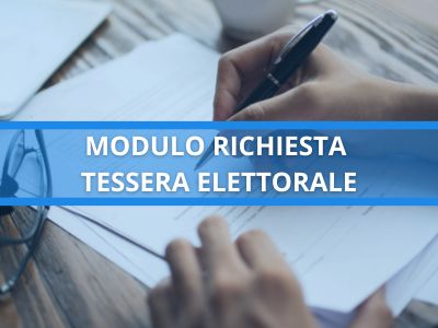 modulo richiesta tessera elettorale